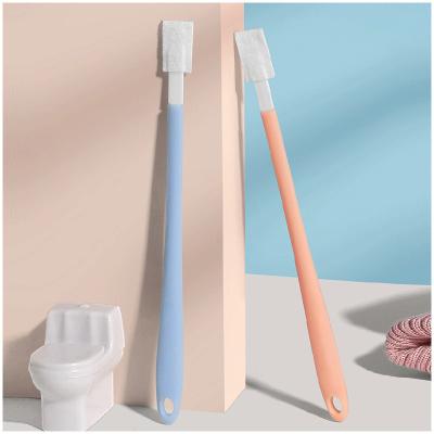 China New Sustainable Toilet Cleaning Brush Disposable Toilet Set No Dead Angle Brush With Long Holder Handle Cleaning Household for sale