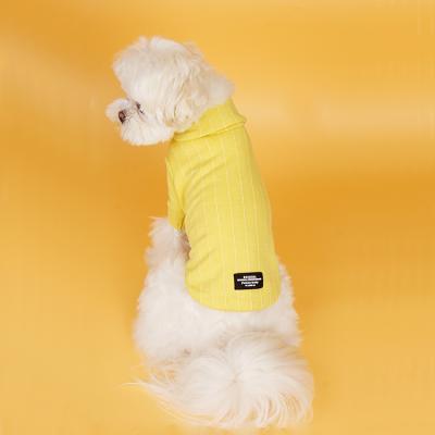 China Sustainable Dropshipping Dog Clothes Wholesale Dog Apparel Stripe Cotton Polyester for sale