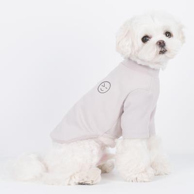 China Viable Fashion Pet Shirts Printed Wink Pattern Dog Apparel Cotton Clothes for sale