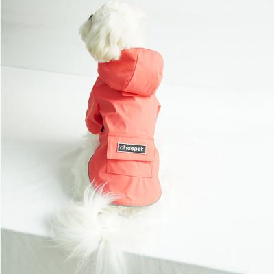 China Sustainable Fashion Dog Raincoat Stylish Size M Optional Dog Raincoat Clear for sale