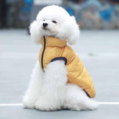 China Durable Outdoor Wear Double Sided Pet Clothes Warm Dog Winter Coat Brand Dog Clothes for sale