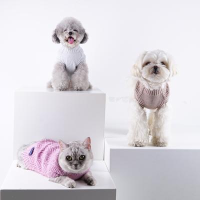 China Viable Purple Dog Jumpers Sweaters Warm Knitted Dog Sweaters Dog Warm Sweater For Winter for sale