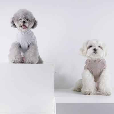 China Sustainable Design Pet Sustainable Organic Pink Full Body Knitted Dog Sweaters for sale