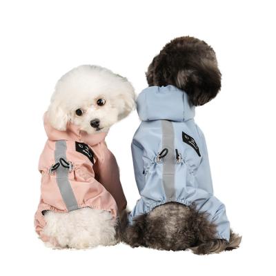 China Outdoor Windproof Dog Cloth Dog Raincoat Sustainable Large Raincoat Pink for sale