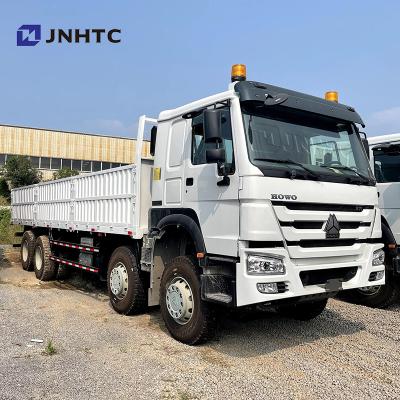 China howo heavy duty cargo truck 8x4 sinotruck 371hp 12 wheeler Column plate cargo truck 11984x2496x3115mm for sale