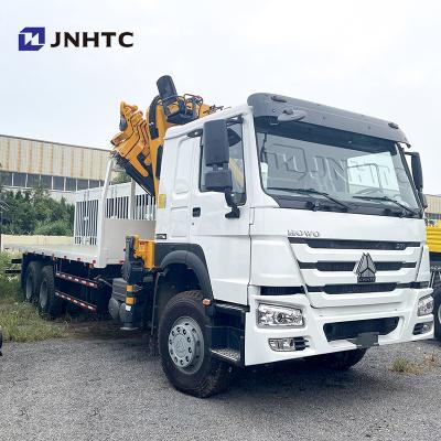 China TRUCK CRANE sinotruk howo used 6X4 truck lift crane with 10 ton hydraulic mounted boom crane for sale