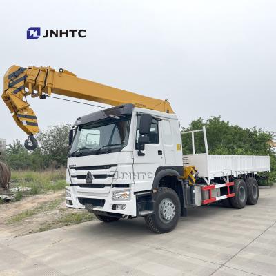 China TRUCK CRANE China Truck Crane Mounted Crane 6X4 Wheels Cargo 20Ton Flatbed Truck With 8 Ton Truck Knuckle Boom Crane for sale