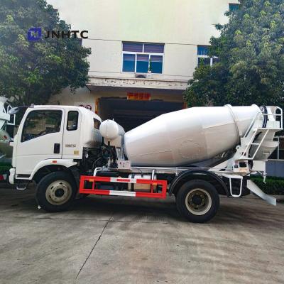 China Building Material Stores Sinotruk Homan 4x2 3m3 6wheels Concrete Mixer Pump Truck for sale