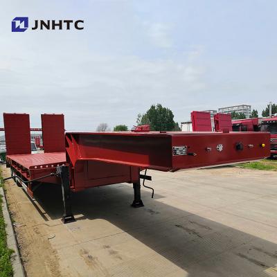 China JNHTC Heavy Duty Transport 3 or 4 Axles Low Bed Trailer 60-100 Ton Low Bed Truck Semi Trailer for sale