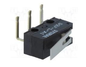 China Interruptor micro SPDT 3A 125VAC 30VDC 0.78N de la acción de la broche de D2F-L-A1 OMRON en venta