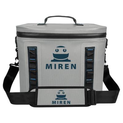 Κίνα Ανοιχτό γκρι 30 Can Soft Sided Cooler Waterproof For Camping Picnic OEM ODM προς πώληση