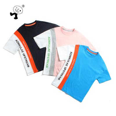 China Professional Custom Anti-Shrink Branded Short Sleeve Kids T Shirt Boy Cotton T-shirt for11 100% Years Old Boy for sale