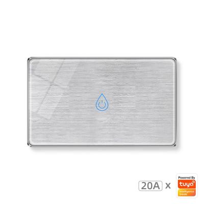 China 20A tempered glass switch 20A tempered glass tuya smartlife contact zigbee smart glass switch remote control timing boiler switch us for sale