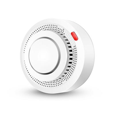 China 79*79*44mm Tuya Life Shop WiFi Smoke Sensor Smart Mobile Phone Wireless Smart Home Kitchen Fire Alarm Fire Detection System for sale