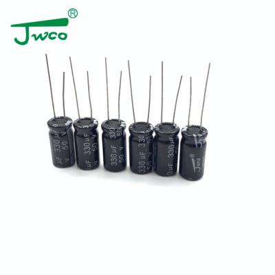 China JWCO Charger 330uf 50v 2000Hours KM Series Highly Trusted Aluminum Electrolytic Capacitors for sale