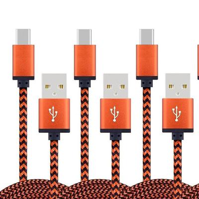 China Faster Transmission---USB Interface Standard USB Type C Cable Nylon Braided USB C Cable 3A Quick Charging Fast Charging Cord For Samsung S10e/Note 9/s10/s9/ s8Plus/A80/A50 for sale