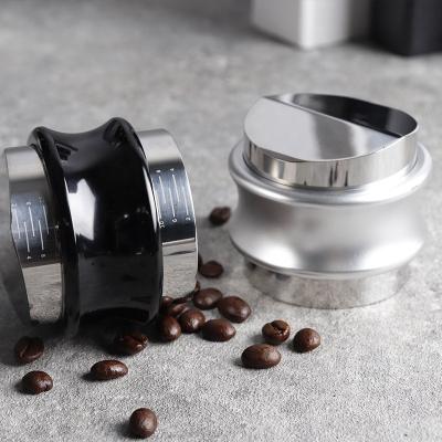 China Double Head Coffee Dispensing Tool Espresso Leveler Tamper Workable Coffee Dispenser 53mm for sale