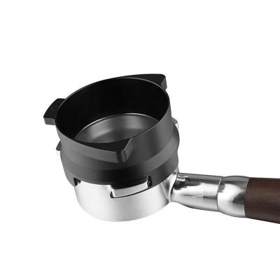 China Potrafilter Coffee Viable Aluminum Powder Container Direct Dosing Ring For Espresso Barista Black for sale