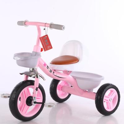 China 2021 new models tricycle/cheap metal baby 3 wheels/three wheel pedal baby car tricycle for child to learn how to ride PT186 for sale