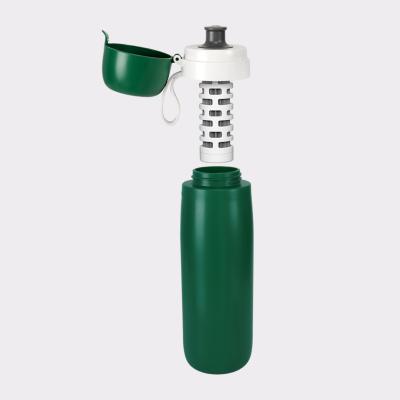 China Best Selling BPA Free Outdoor Ahlstrom Fiber Sports Water Filter Bottle For Wild Survival for sale