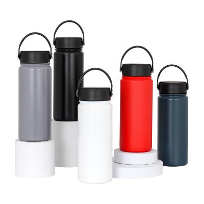 China New Design Vacuum Vial Vial Stainless Steel Water Bottle Custom Logo With New Straw Lid Wide Handle for sale