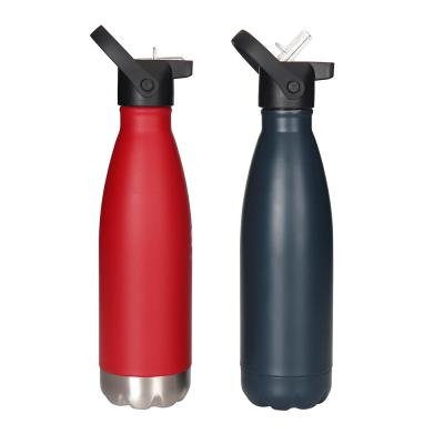 China Sustainable Wholesale Custom Eco Friendly Vacuum Insulated Stainless Steel Cola Shape Water Bottle for sale