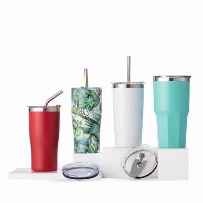 China Sustainable Customized Double Wall Coffee Tumbler Cups Stainless Steel Tumbler for sale