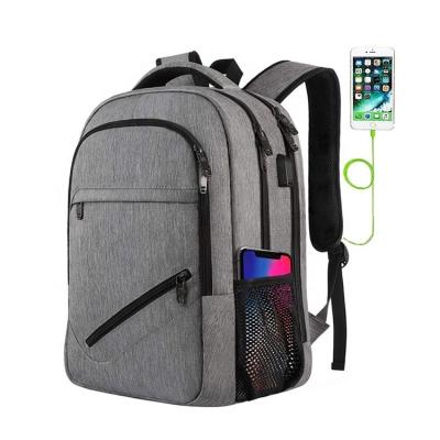 China With USB Sedex Audit USB Laptop Backpack Custom Logo Traveling Anti-theft Backpack With USB Charger for sale