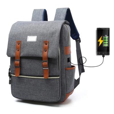 China With USB BSCI LUYADA Audit Waterproof Anti Theft Laptop Backpack With USB Charging Port for sale