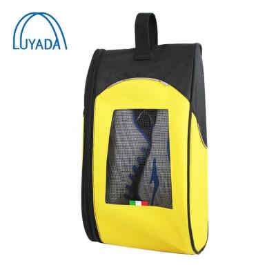 China Custom Yellow Lightweight Shoe Bag Alibaba Golf Shoe Bag for sale