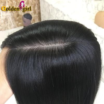 China No Topper Topper Natural Silk Topper Topper Natural Silk Topper Topper Topper Natural Silk Topper New Arrival Quality Color Woman Hair Toupee Wig Hairpiece Low Topper for sale