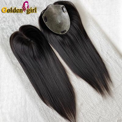 China No Style Hot Selling Free Natural Color Raw Shedding Virgin Cuticle Aligned Human Hair Size 5x6.5 Inch Thin Skin Toupee for sale