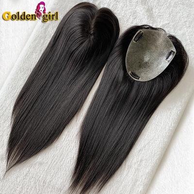 China No Shedding In The Flowing High Quality Top Quality Hairpiece 100% Thin Skin Hair Women Hairpiece For Women for sale