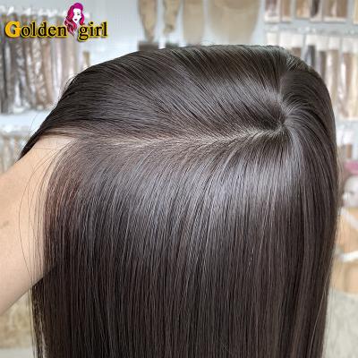 China No Shedding Ready To Board Basic Thin Hair Women's Hair System Skin Replacement System Skin Replacement Injection Hairpiece Amazing Women for sale