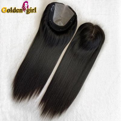 China No Shedding Good Quality Silk Raw Virgin Hair Toppers 12a Grade 100% Cuticle Aligned Women Hair Hairpiece for sale