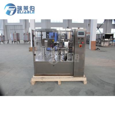 China Beverage Premade Automatic Rotary Pouch Machine Spout Filling Sealing Capping Machine for sale