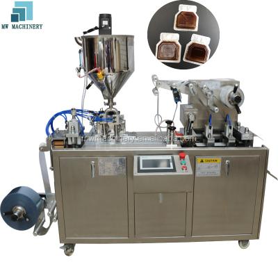 China DPP80Y Full Automatic Food DPP80Y Butter Aluminum Foil Fragrance Liquid Blister Packing Machine DPB 80 for sale