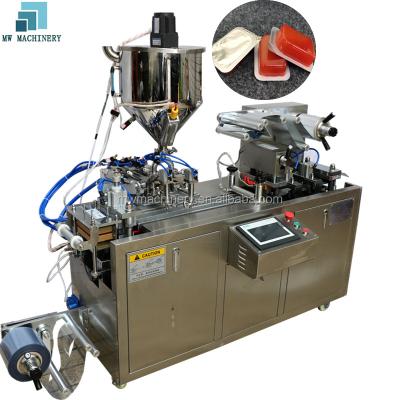 China Automatic Food Dpp Thermoforming Jam Honey Spoon Liquid Blister Packaging Machine for sale