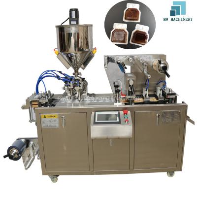 China Food factory price perfume/small liquid butter/jam/chocolate/honey blister packing machine for honey for sale