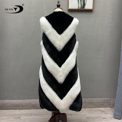 China OEM Fashion Ladies Fur Vest Coat Faux Rabbit Fur Winter Vest Women Sustainable for sale