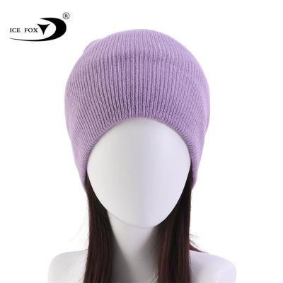 China Warm Knitted Hat Autumn Couple Knitting Hat COMMON Candy Color Solid Color Beanies Keep Warm for sale