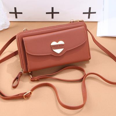 China NEW Anti-theft Leather Purse Mini Handbags Fashion Ladies Shoulder Bags PU Design Phone Clutch Women Wallet Coin Purse for sale