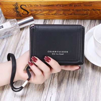 China Fashion Mini Ladies Purse Design Small Clutch Anti-theft Wallets For Women PU Leather Wrist Wallet for sale