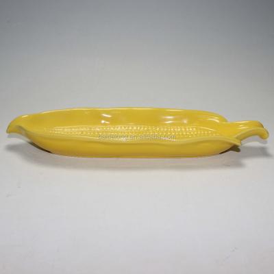 China Sustainable Ceramic Corn Dish for sale