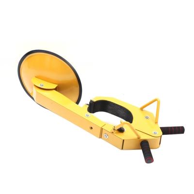 China Hot Selling 300 Mm 2 PCs Iron Alloy / Carton Steering Wheel Lock For Small Car Wheel Clamp for sale