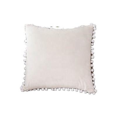 China Anti-Pull 2022 fashion super soft living room pillow 100% polyester Holland velvet square bedroom cushion for sale