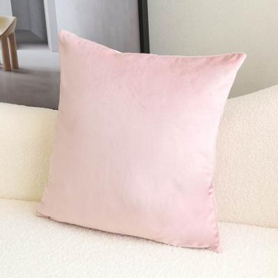 China Durable Solid Velvet Pillow Cover Pillow Cover Sofa Cushion Plush for sale