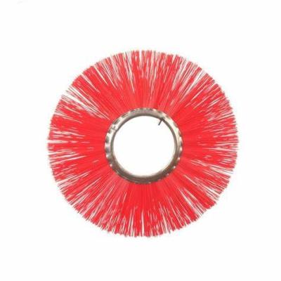 China Popular Snow Sweeper Road Cleaning Steel Ring Flat pp Mixed Material For Wafer Sweeper Brushes for sale