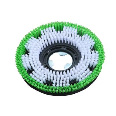 China Hot Sales Floor Cleaning Disc Brush Pad Plastic Scrubber Sweeps Round Floor Scrubber Brushes for sale