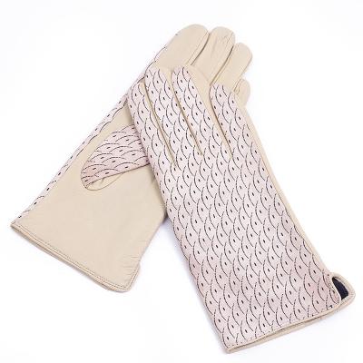 China Factory Wholesale Plain Winter Cycling Women's Cold Proof Leather Gloves for sale